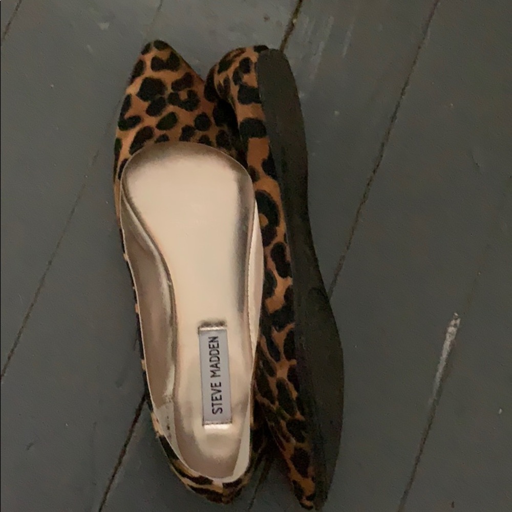 Leopard Steve Madden flats